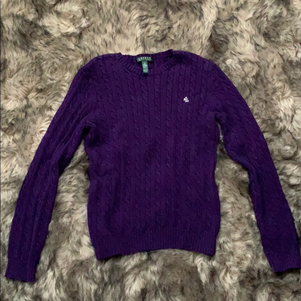 Purple Ralph Lauren Sweater.